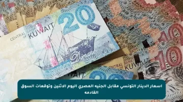 أسعار الدينار التونسي مقابل الجنيه المصري اليوم الاثنين وتوقعات السوق القادمة